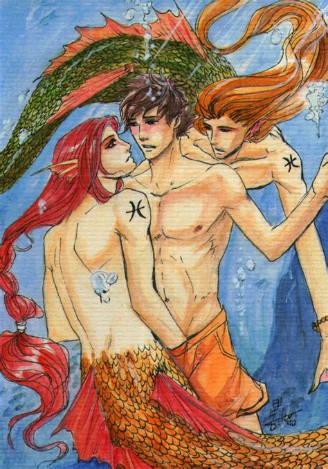 rule 34 blush gay human interspecies male mermaid merman muscles sex threesome 824680