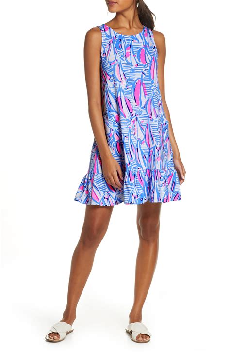 Lilly Pulitzer Lilly Pulitzer Kristen Flounce Swing Dress In Blue Lyst