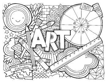 art class coloring page coloring book pages printable coloring pages