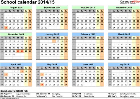 school calendars 2014 15 uk free printable word templates