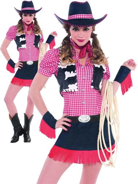 Ladies Rawhide Cowgirl Costume Adults Women Wild West