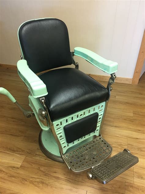 matching antique emil  paidar barber chairs   barber chair