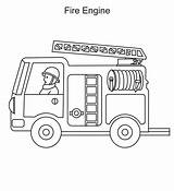 Truck Fire Coloring Pages Color sketch template