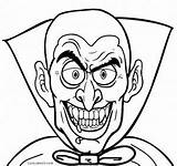 Vampire Coloring Pages Face Cool2bkids Kids sketch template
