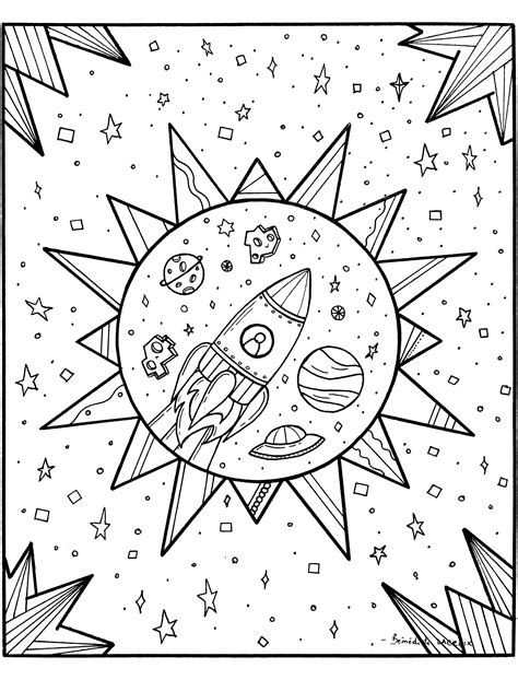 space color coloring pages print coloringprint sketch coloring page