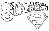 Superman Coloring Logo Pages Printable Name Superhero Sheets Print Choose Board sketch template