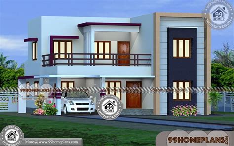 double floor home design plans  kerala architecture house plans