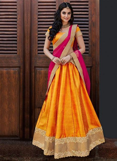 how to wear half saree in south indian style saree guide