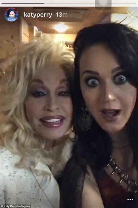 Katy Perry Mingles Backstage With Dolly Parton At Her Idol