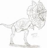 Coloring Pages Dinosaur Dilophosaurus Drawing Kids Jurassic Park Sketch Rex Choose Board Pachycephalosaurus sketch template