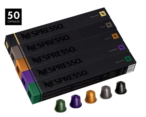 nespresso originalline variety pack capsules  count espresso pods assorted dark  medium