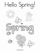 Coloring Spring Hello April Showers Flowers Bring May Pages Printable Color Noodle Print Twisty Built California Usa Twistynoodle sketch template