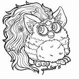 Furby Coloring Pages Getcolorings Color Printable Adult Tumblr Getdrawings sketch template
