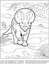 Pieuvre Dinosaure Dinosaurs Colorier Triceratops Dinosaurios Dover Dinosaures Enfants Für Doverpublications sketch template