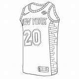 Coloring Knicks sketch template