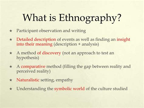 ethnography powerpoint    id
