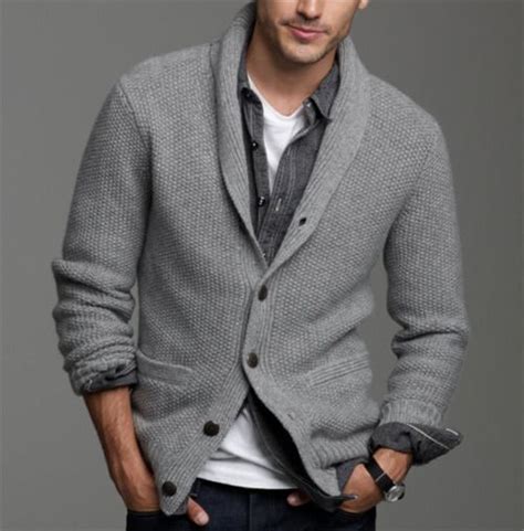 28 comfy men looks with cardigans for fall and winter