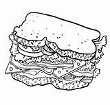 Sandwich Coloring Pages Healthy Recipes Dish Food Coloringpagesfortoddlers Printable Color Sandwiches Kids sketch template