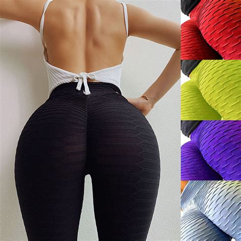 leggings for women butt lift scrunch booty lifting textred tiktok yoga