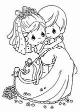 Coloring Pages Couple Wedding Getcolorings sketch template