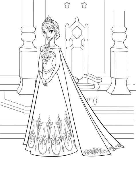 coloring pages disneys frozen coloring pages
