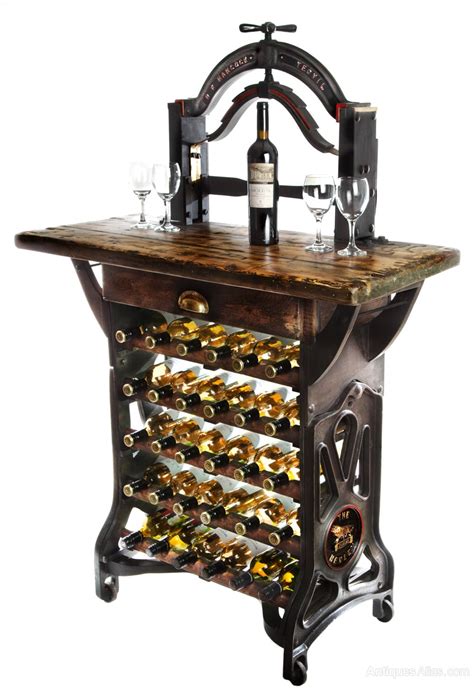 henley victorian mangle wine rack table antiques