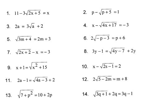 imath grade  exercises  solving equations   square root