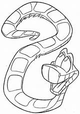 Disney Kaa Ausmalbild Snake sketch template