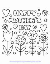 Coloring Pages Mother Mothers Printable Easy Printables Happy Sheets Color Kids Preschool Mom Print Homemade Gifts Made Worksheets sketch template