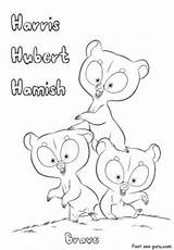 Brave Hamish Hubert Coloring Pages Harris Printable Cartoon Para Print Fastseoguru Pasta Escolha sketch template