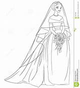 Coloring Veil Wedding Bride Illustration Pages Designlooter Outlined Bouquet Vector Line Print 1300px 9kb 1173 Template sketch template