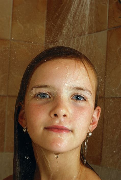 girl in the bathroom stock image image of hair naked 5878495