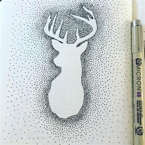 dotted outline drawing malningar