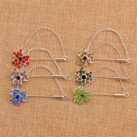 colorful muslim hijab pins rhinestonearab scarf clips shawls pin gold silver 1pc ebay