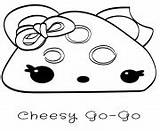 Coloring Pages Go Num Noms Cheesy sketch template