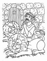 Daniel Coloring Lions Visit Den Lion Pages sketch template