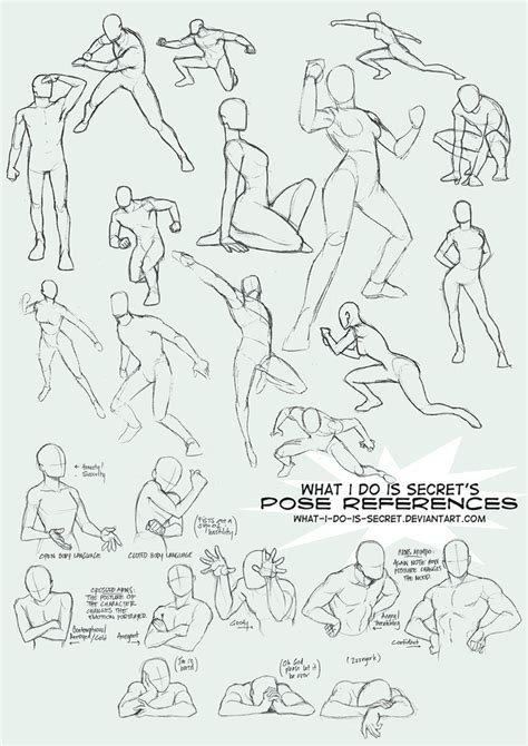 Pose Collection 002 By What I Do Is Secret On Deviantart