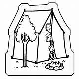 Coloring Tent Camping Pages Color Kids Toddlers Getcolorings Printable Dis Popular sketch template
