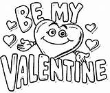 Valentines Color Happy Clipart Coloring Pages Valentine Cards Clipground sketch template