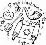 Rosh Hashanah Coloring Pages Kids Printable Jewish Printables Children Year Cards Colouring Ha Shanah Leave Comments sketch template