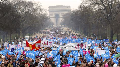 french right mounts spirited protests against gay marriage