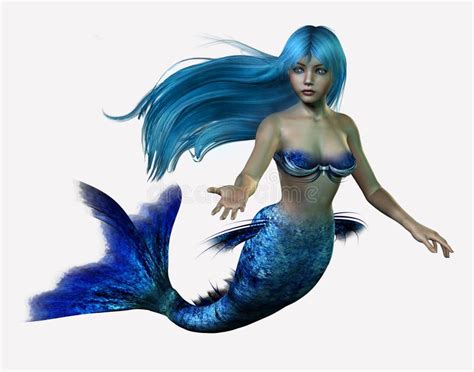 blue mermaid stock illustration illustration  beautiful