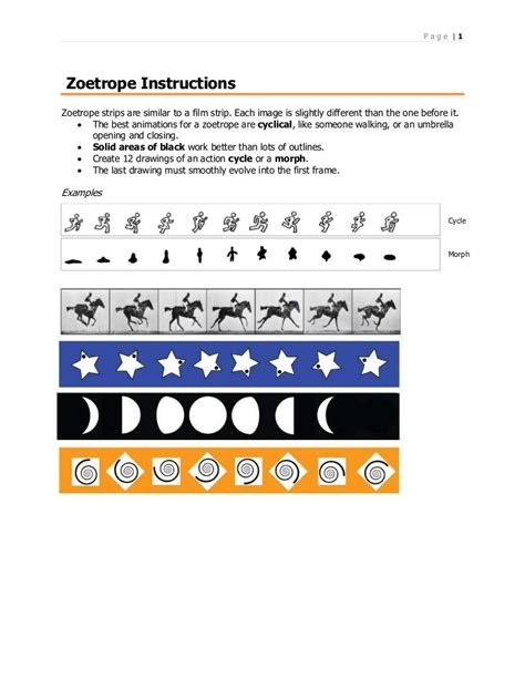 zoetrope instructions