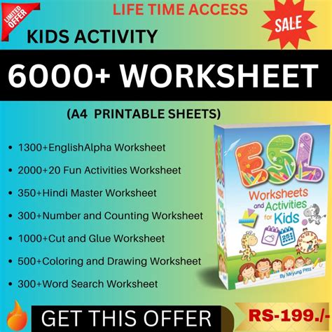 kids activity worksheet digi bundle store