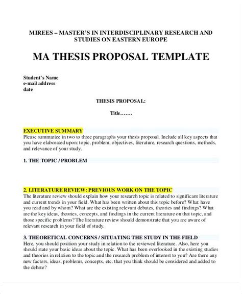 thesis proposal template merrychristmaswishesinfo