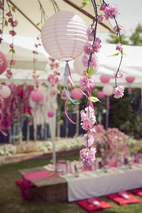 karas party ideas cherry blossom spa themed birthday party
