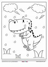 Coloring Dinosour Kidzezone Downloaded sketch template
