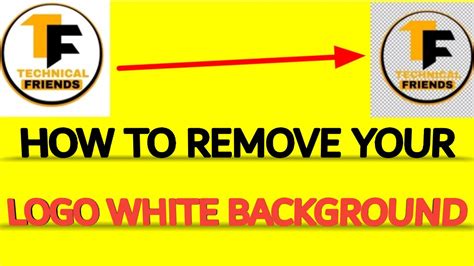 remove  logo white background youtube