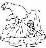 Polar Urs Colorat Planse Desene Ursul Polare Imagini Esquimó Salbatice Esconde Esquimo Educative sketch template