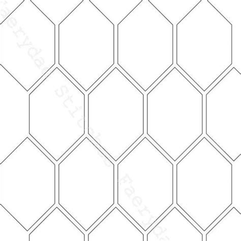 printable  degree hexagon honeycomb epp template instant  etsy